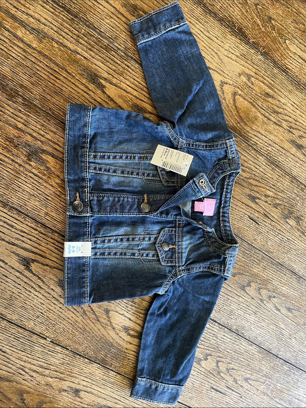 The Children's Place Dark Blue Denim Jean Jacket for Kids